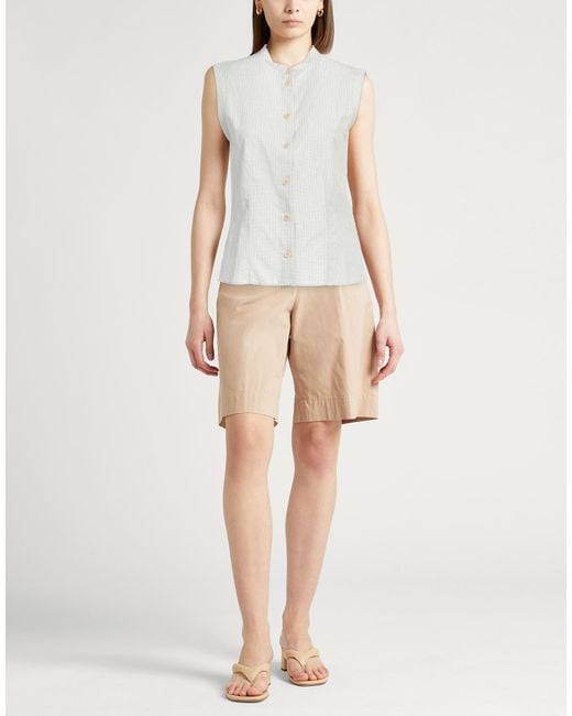 Aspesi White Shirt Cotton, Linen