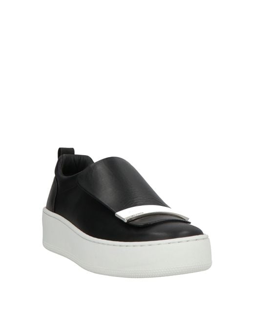 Sergio Rossi Black Sneakers Leather