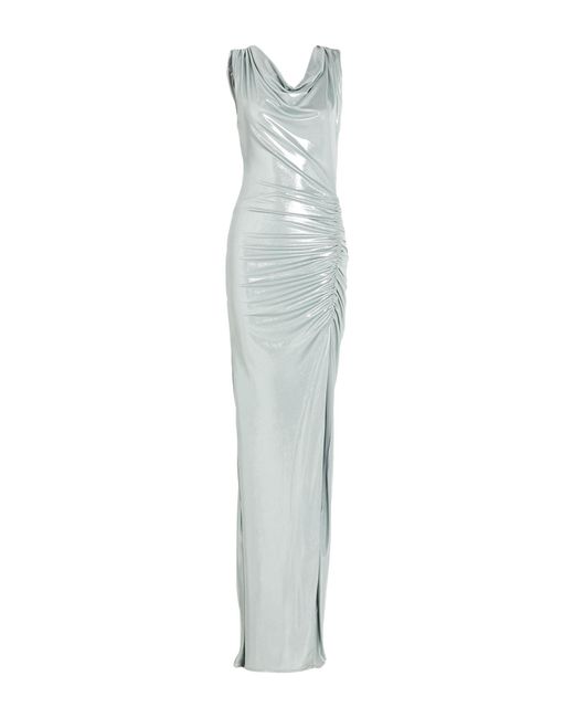 alma sanchez White Light Maxi Dress Polyester, Elastane