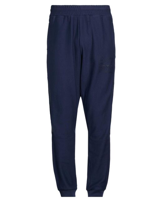 EA7 Blue Pants Cotton for men