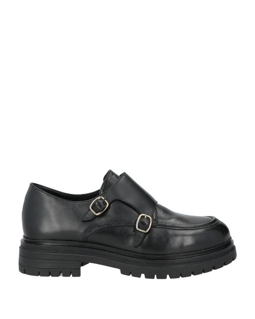 Emanuélle Vee Black Loafers Leather