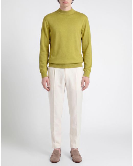 Gran Sasso Yellow Turtleneck Virgin Wool for men