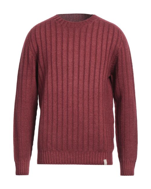 LABORATORIO 38 Red Brick Sweater Merino Wool for men