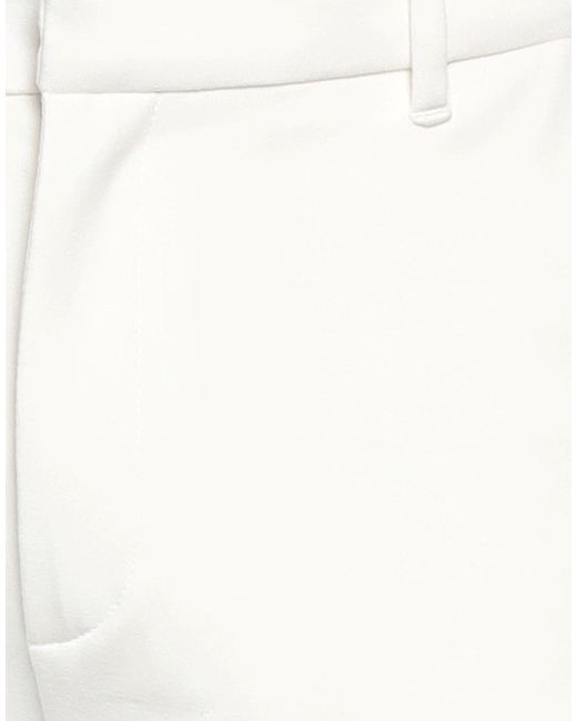Fred Mello White Pants Cotton, Polyester, Elastane for men