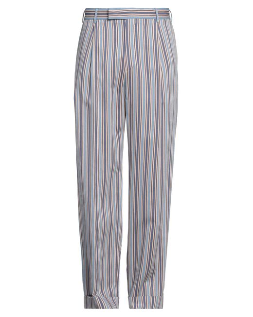 PT Torino Gray Pants Viscose, Polyamide for men
