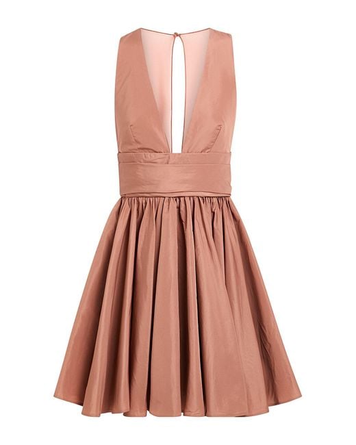 Pinko Pink Brick Mini Dress Polyester