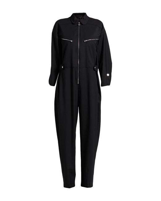 Maje Black Jumpsuit Polyester, Viscose, Elastane