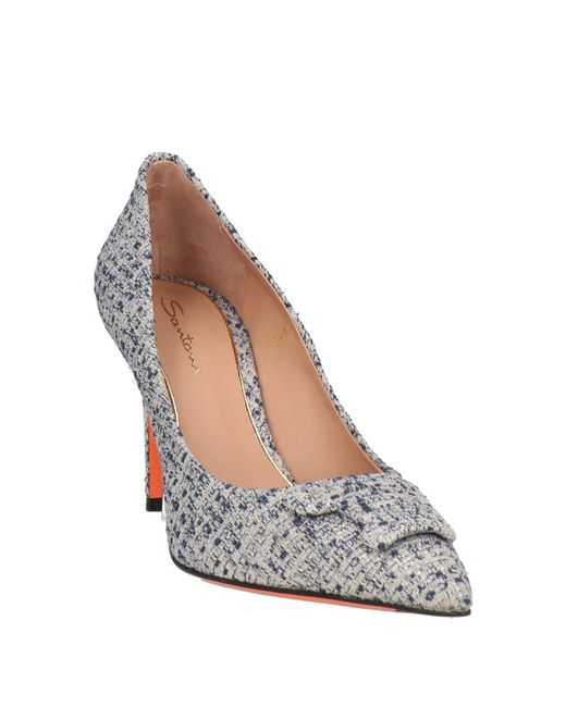 Santoni White Pumps