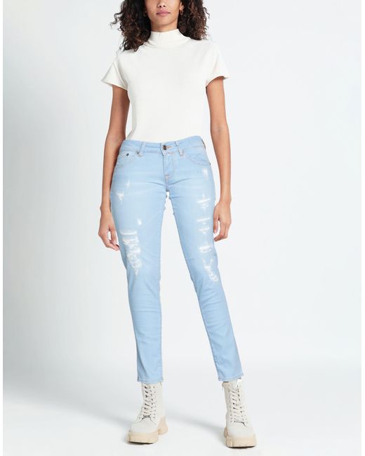 Jacob Cohen Blue Jeans Cotton, Polyester, Elastane