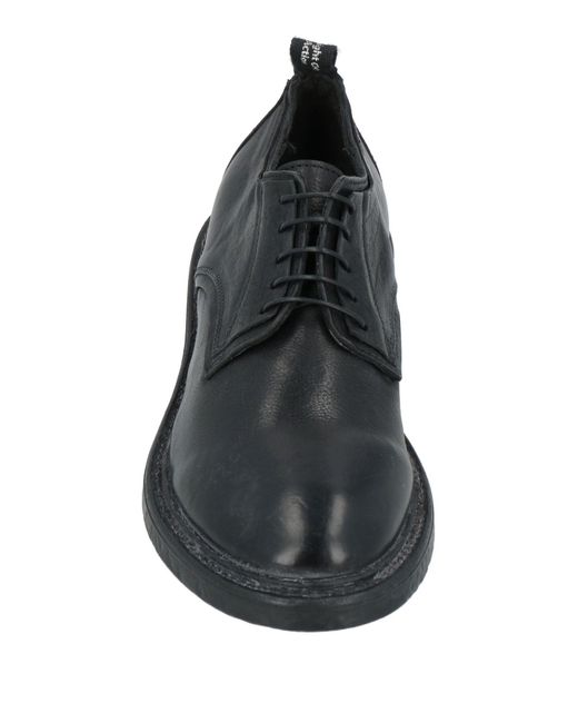 Moma Black Lace-Up Shoes Leather for men