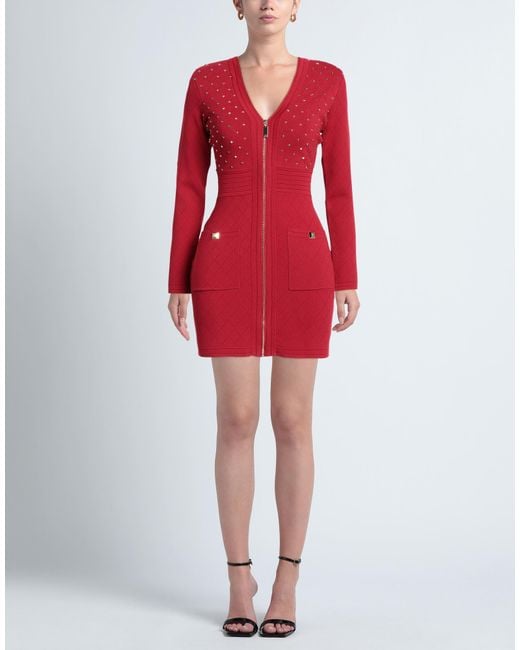 Elisabetta Franchi Red Mini Dress
