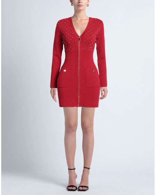 Elisabetta Franchi Red Mini-Kleid