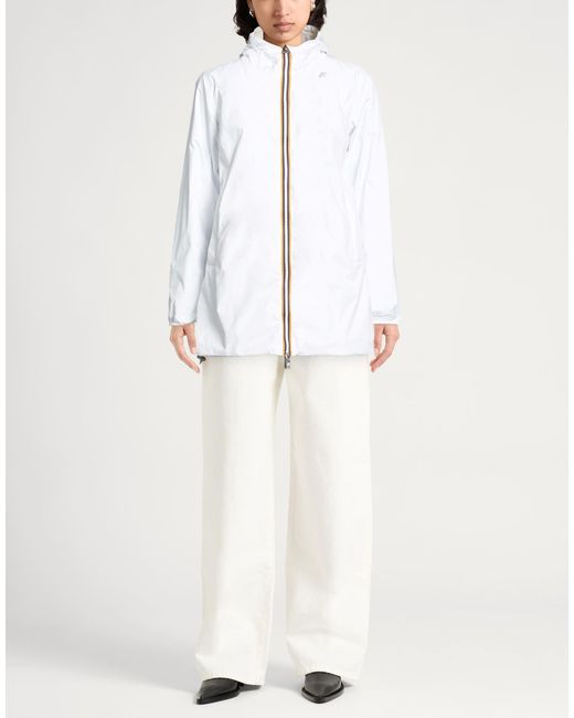 K-Way White Jacket Recycled Nylon
