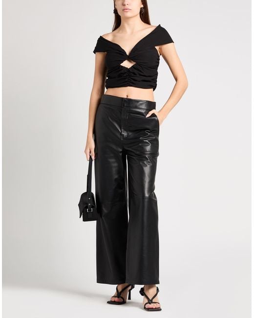 Magda Butrym Black Top Silk, Elastane