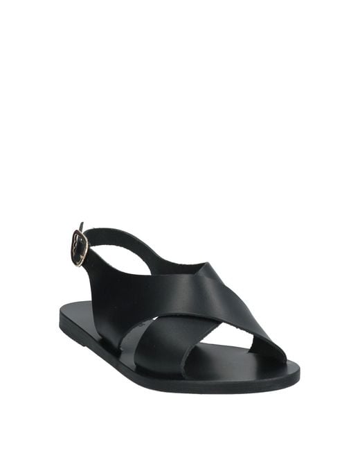 Ancient Greek Sandals Black Sandals