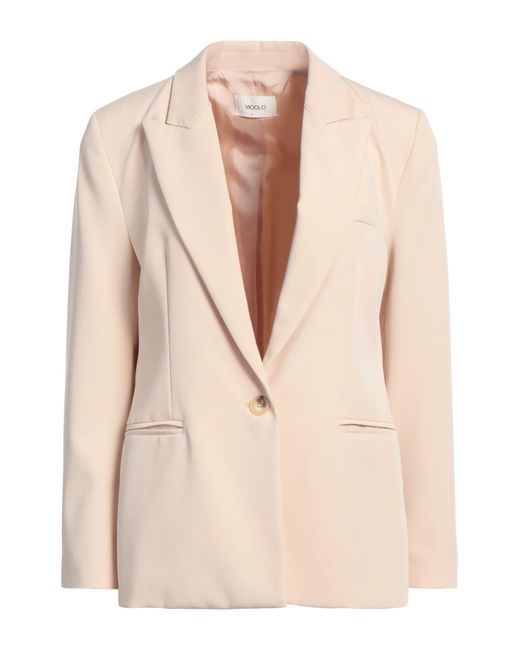 ViCOLO Natural Blazer Polyester, Viscose, Elastane