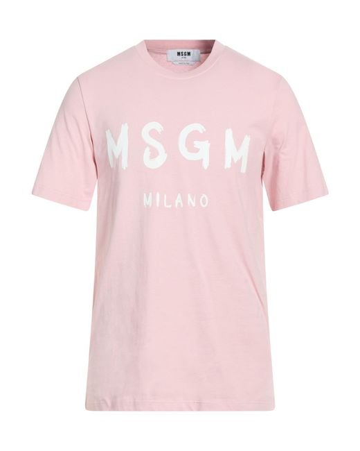 Camiseta MSGM de hombre de color Pink