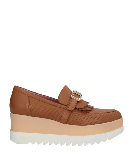 Lorenzo Mari Brown Loafers Leather