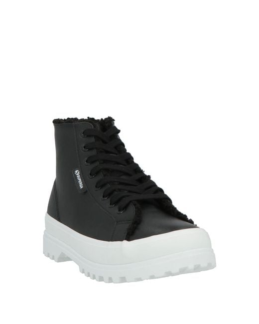 Superga Black Sneakers Leather