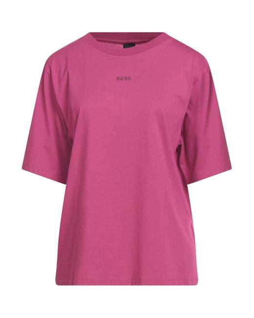 Boss Pink T-Shirt Cotton, Elastane