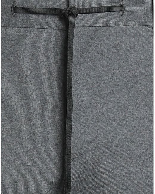 Lardini Gray Pants Wool, Polyester, Elastane for men
