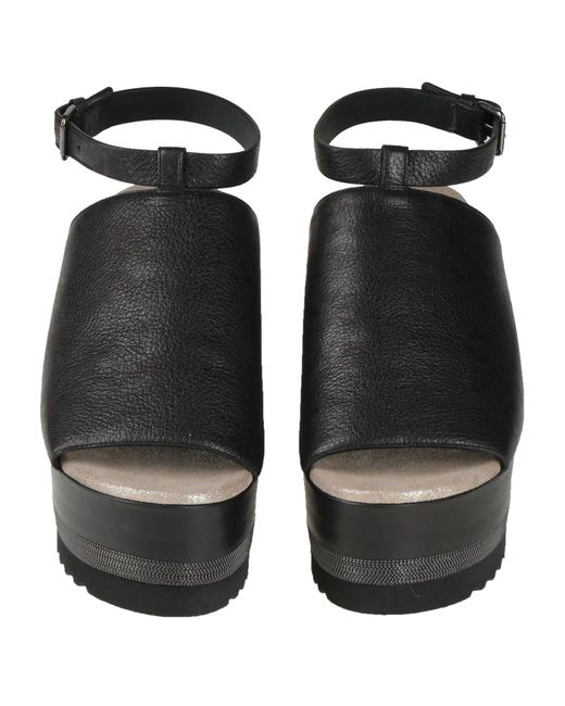 Brunello Cucinelli Black Sandals