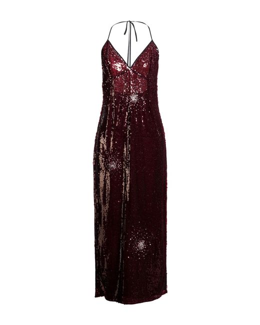 DES_PHEMMES Purple Burgundy Maxi Dress Polyester