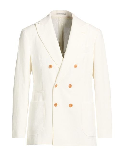 Brunello Cucinelli Natural Blazers for men