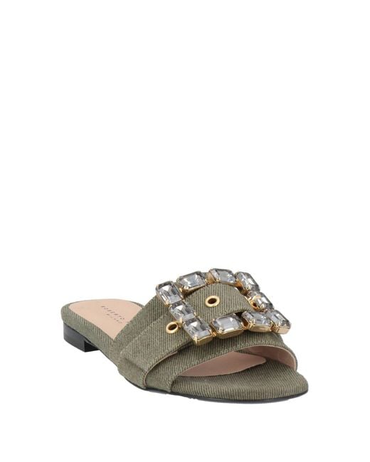 Roberto Festa Green Sandals Textile Fibers