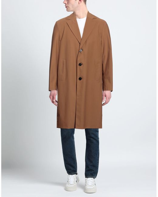 Harris Wharf London Brown Overcoat & Trench Coat for men
