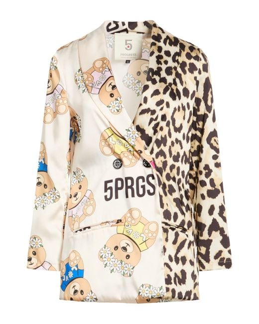 5 PROGRESS Natural Blazer Polyester