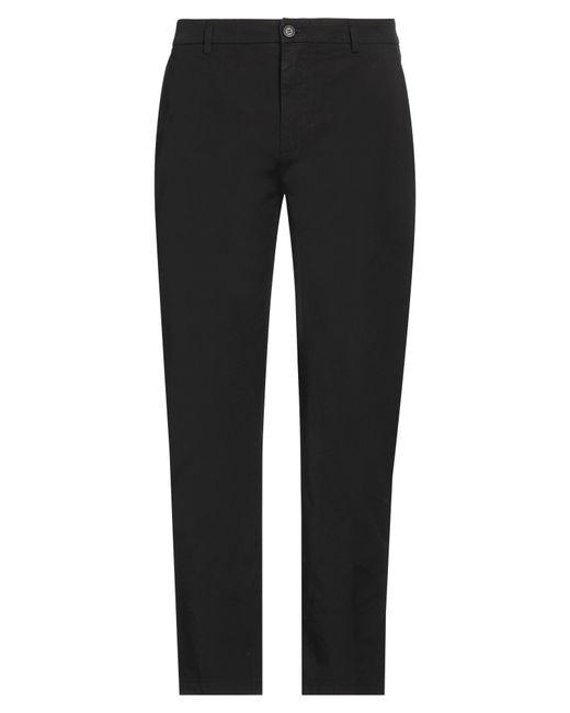 Department 5 Black Pants Cotton, Elastane for men