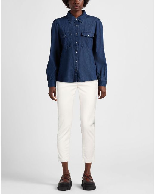 ViCOLO White Ivory Pants Cotton, Elastane