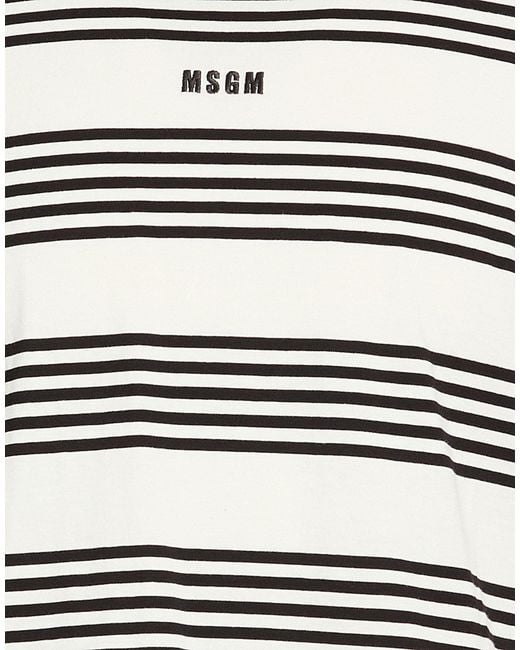 MSGM White T-Shirts for men
