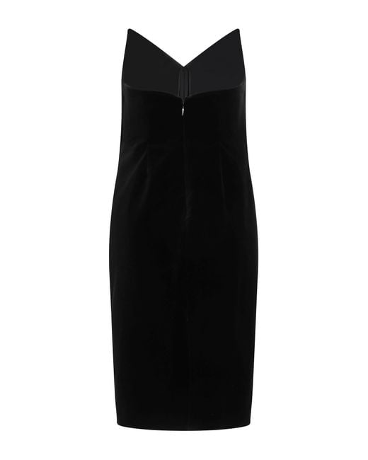 Loewe Black Midi Dress Cotton, Elastane