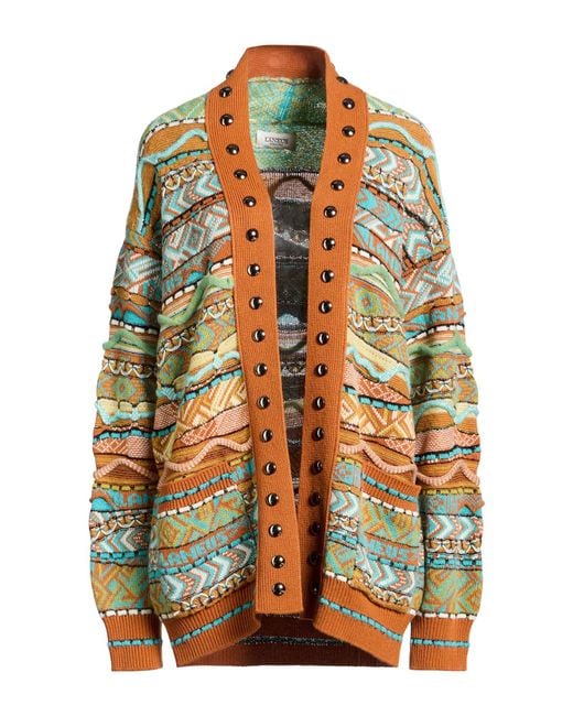 Laneus Blue Cardigan Polyamide, Alpaca Wool, Polyacrylic, Synthetic Fibers, Wool