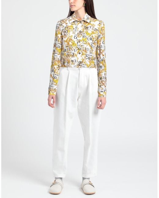 Manteau en jean Versace en coloris White