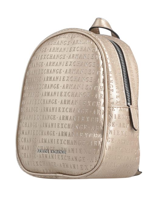 Armani Exchange Backpack in Natural Lyst