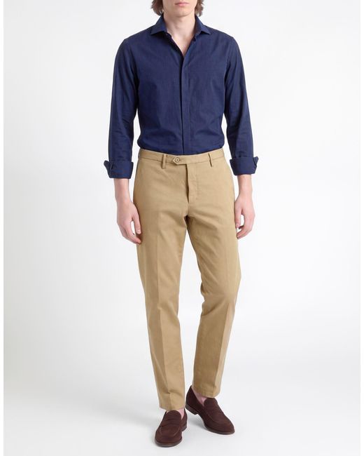 Michael Coal Natural Pants Cotton, Polyester, Elastane for men