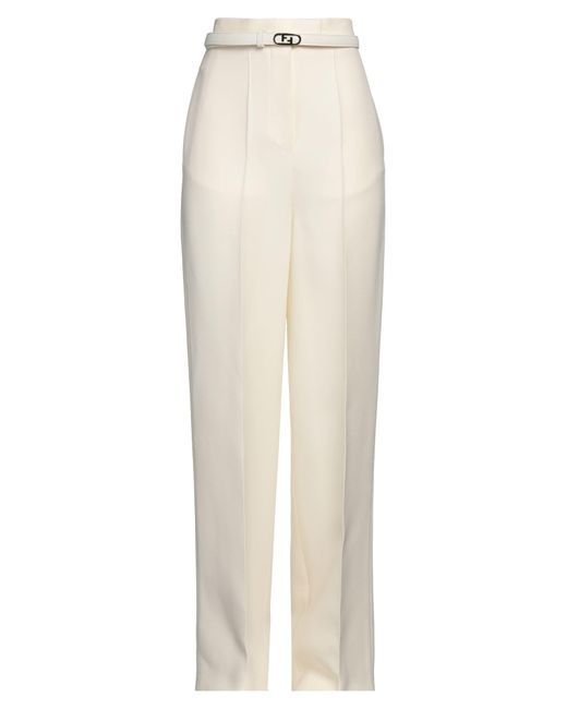 Fendi Pants in White | Lyst