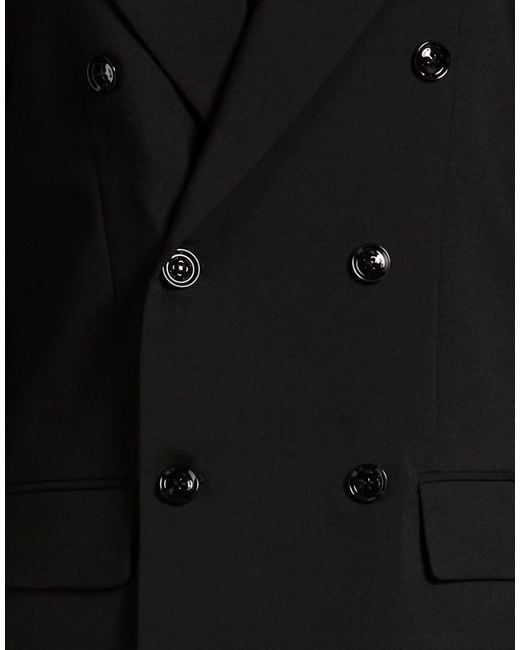 Liu Jo Black Blazer Polyester, Wool, Elastane
