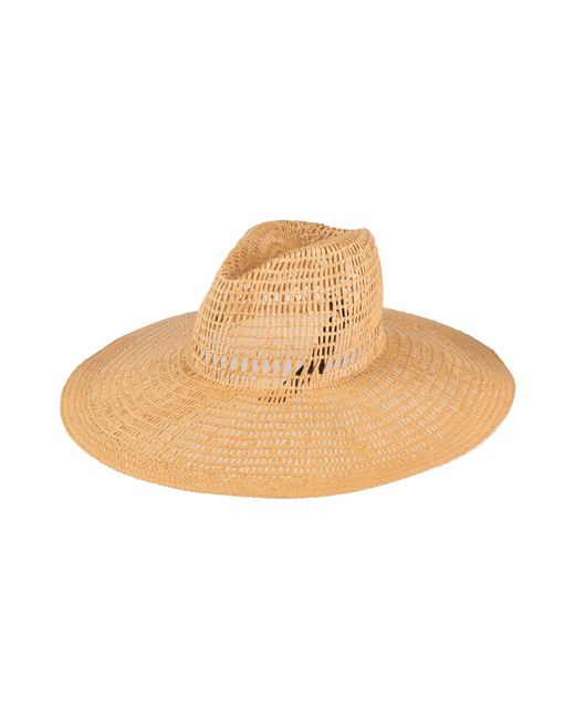 Emporio Armani Natural Sand Hat Paper Yarn