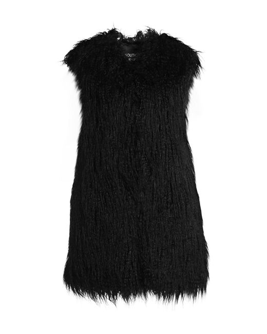 Boutique Moschino Black Shearling & Teddy