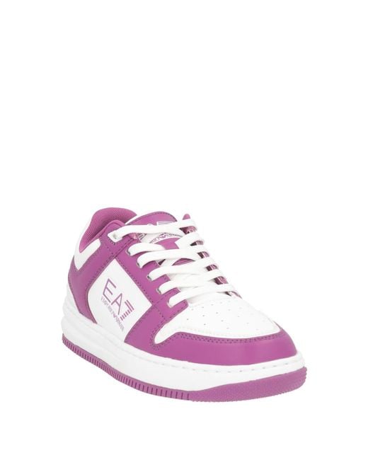 EA7 Pink Sneakers Polyester for men