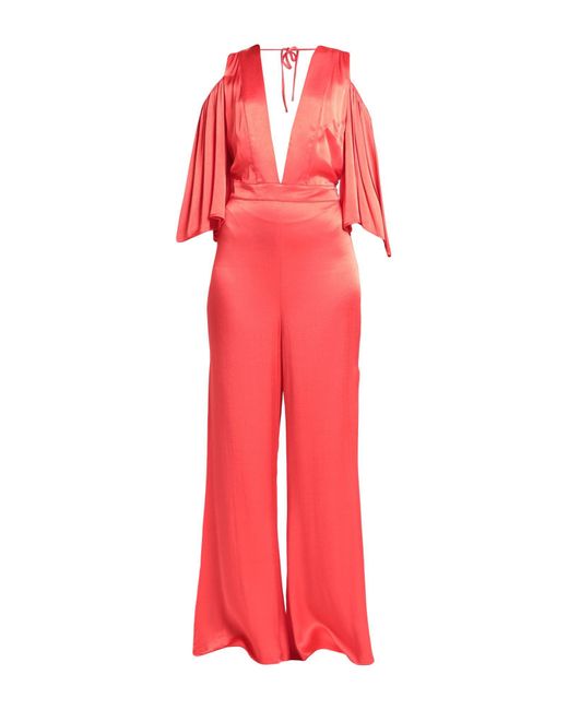 WEILI ZHENG Red Jumpsuit