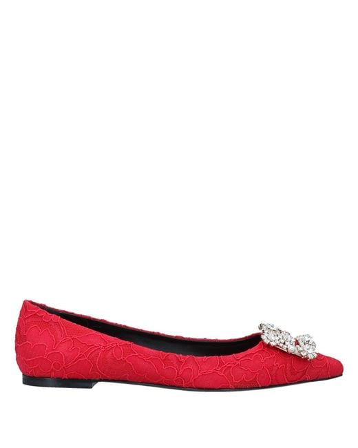 Roger Vivier Red Ballet Flats