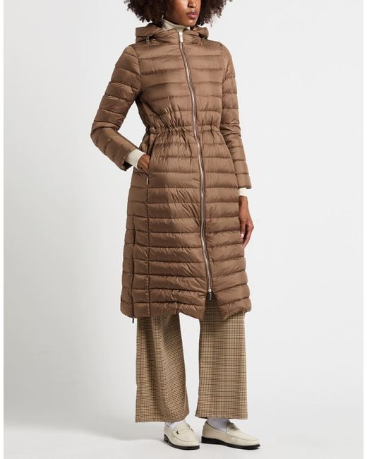 Moorer Brown Camel Puffer Polyester
