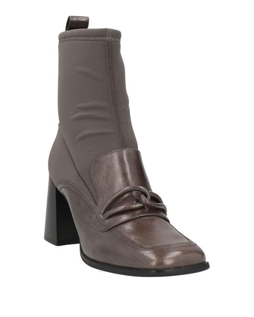 Jeannot Gray Ankle Boots