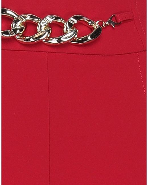Denny Rose Red Pants Polyester, Elastane