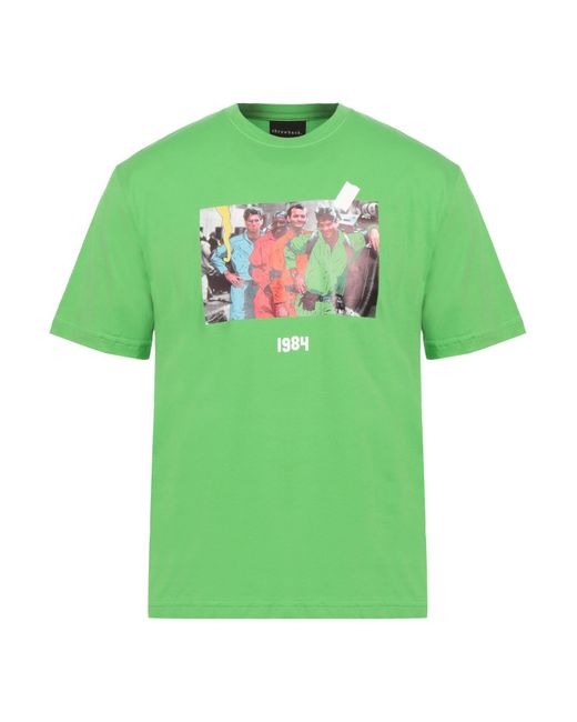 Throwback. Green T-shirt for men
